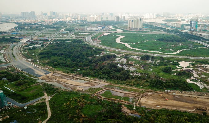 Hiện trạng bốn tuyến đường giá 12.000 tỷ đồng ở Thủ Thiêm